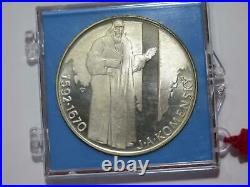 Czechoslovakia 1992 500 Korun Jan Amos Komensky Proof Silver World Coin