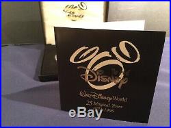Disney World 25th Anniversary 5 Troy Ounce Silver Coin with24kt Gold LE