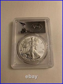 End of World War II 75th Anniversary American Eagle Silver Proof Coin- PCGS PR70