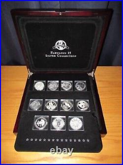 Fabulous 15 Silver 1oz Privy Collector's Deluxe Display Box Set 2018 with Proofs