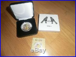 Fiji 2012, HORUS, Egypt, only 999 made! $1 Silver Proof Coin