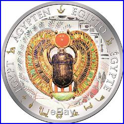 Fiji 2012, WINGED SCARAB, Egypt, only 999 made! $1 Silver Proof Coin