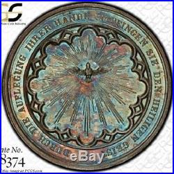 Finest & Only One @ Ngc & Pcgs Ms64 Confirmation Medal Silver Toned Germany