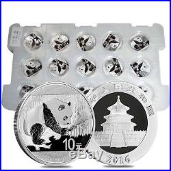 Four(4) DAYS ONLY! Sheet of 15 2016 30 gram Chinese Silver Panda 10 Yuan
