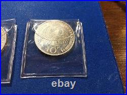 Four Germany 10 Ten Deutsche Mark Olympiad München Circulated Silver Coin Clean