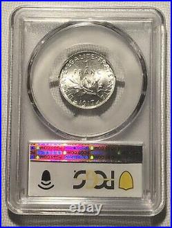 France 1917 Franc Silver PCGS MS 64 Super Luster, scarce this nice