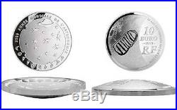 France 2009, 10 Euro, Year of Astronomy! BOX and COA! Domed / convex silver coin