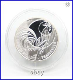 France 2016 Le Coq The Rooster Silver Proof 10 Euro COA Numbered Gorgeous