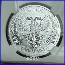 GERMANIA 2020 5 MARK 1 OZ PURE SILVER Round NGC EARLY RELEASES ER MS70