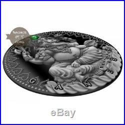 Ganesha World Cultures 2 Oz silver coin 2019 Cameroon 2000 Francs