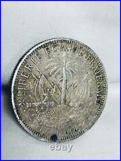 Haiti 1895 Silver 1 Gourde- Better Date- Final Year