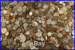 Huge 5 Lb Old Coin Collection Estate Sale Lots Set With Silver Coins