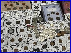 Huge Lot 350+ CoinsSilver Note MercuryBuffaloIndian1893ERRORProofWorld++