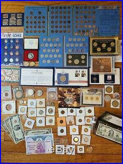 Huge Lot of US/World Coins Silver Sets Currency Pennies PCGS Collection