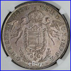 Hungary 1786 Joseph II Silver Thaler NGC MS62