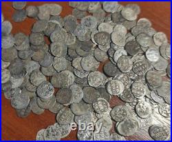 IVAN IV 1547-1584 LOT 50 COINS Silver Kopek SCALES Russian Coin