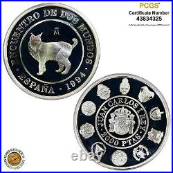 Ibero-America 1994 Endangered Animals Silver Proof Set PCGS PR 68 & PR 69