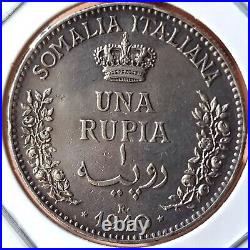 Italian Somaliland Silver Una Rupia 1910 R Vittorio Emanuele III HV1