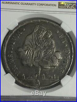 Italy 1797 Papal States Scudo Of 10 Paoli Silver Coin NGC XF45