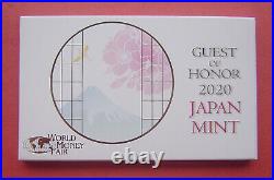 Japan 2020 World Money Fair 1 Yen-500 Yen 6 Coins Mint Set With Silver Medal