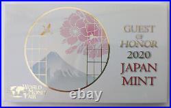 Japan 2020 World Money Fair Guset of Honor 6 Coin Mint Set. Silver Medal