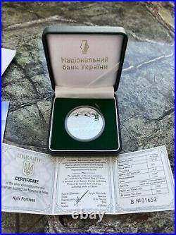 KYIV FORTRESS Ukraine 10 UAH Silver Proof 1 Oz Coin 2021 Medieval Castle