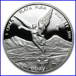 LIBERTAD MEXICO 2020 1 oz Proof Silver Coin in Capsule Mintage of 5,850