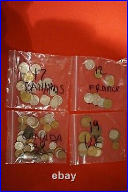 LOT of 200 COINs from 31 Foreign COUTRY 1900 1970 Catalogue SOME SILVER