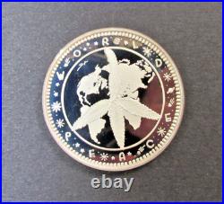 Limited Edition 1994.999 Silver World Peace Cannabis Coin