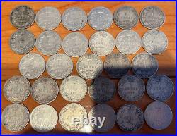 Lot Of 29 1897 Serbia 1 Dinar Coins Alexander Obrenovic Km 21