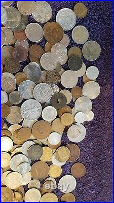 Lot Of Coins From All Over The World. Some Dating Back To The Mid 1800's