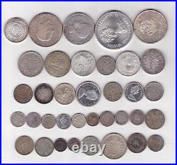 Lot World Silver Coins 311 Grams Or 10 Troy Ounces