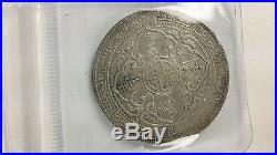 Lot of 4 large vintage chinese silver dollar coins crown ming dragon emperor fat