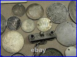 Lot of 40 Ugly World Silver Coins with Problems, 18th Century to 20th Century