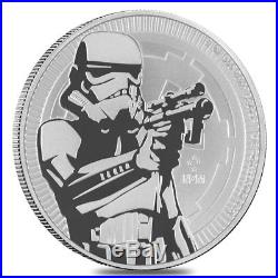 Lot of 5 2018 1 oz Niue Silver $2 Star Wars Stormtrooper BU
