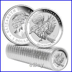 Lot of 5 2018 1 oz Silver Australian Kookaburra Perth Mint. 999 Fine BU In Cap