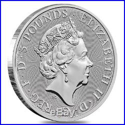 Lot of 5 2018 Great Britain 2 oz Silver Queen's Beasts Unicorn Coin BU
