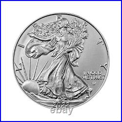 Lot of 5 2022 $1 American Silver Eagle 1 oz BU