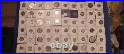 Lot of 60 Foreign US Mostly Silver Coins Mixed Purity Countries Proof MS Mint S2