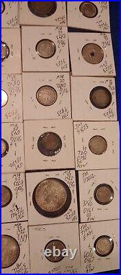 Lot of 60 Foreign US Mostly Silver Coins Mixed Purity Countries Proof MS Mint S2