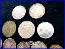 Lot of Mixed Silver World Foreign Coins 3.9658 Total Troy Ounces ASW