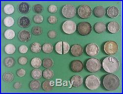 Lot of Mixed Silver World Foreign Coins 8.45 Troy Ounces ASW