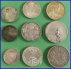 Lot of Mixed Silver World Foreign Coins 8.45 Troy Ounces ASW