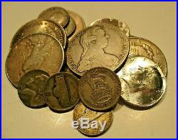 Lot of US and World Silver Coins- Circulated- 9.1 Ounces-
