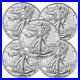 (Lots of 5) 2023 $1 American Silver Eagle 1 oz BU