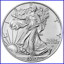 (Lots of 5) 2023 $1 American Silver Eagle 1 oz BU