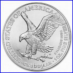 (Lots of 5) 2023 $1 American Silver Eagle 1 oz BU