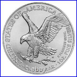 (Lots of 5) 2023 $1 American Silver Eagle 1 oz BU