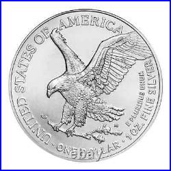 (Lots of 5) 2024 $1 American Silver Eagle 1 oz BU