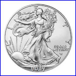 (Lots of 5) 2024 $1 American Silver Eagle 1 oz BU